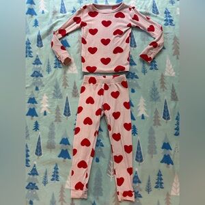 Cat & Jack Red Heart Pajama Set